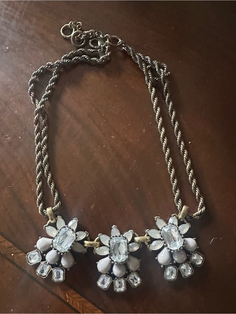 Banana Republic  Crystal Floral Necklace